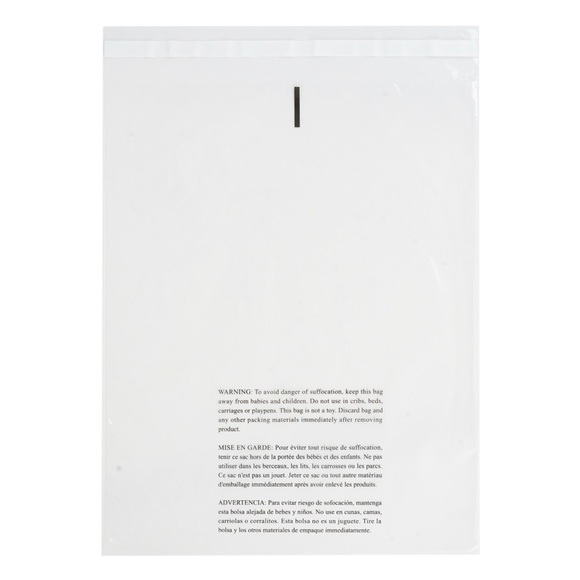 14X20 Poly Bags | Self-seal Permanent Adhesive w/ Suffocation Warning | 200 pcs - Picture 1 of 3